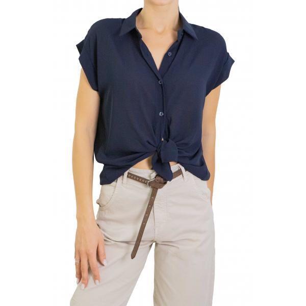 Camicia tinta unita mezza manica 